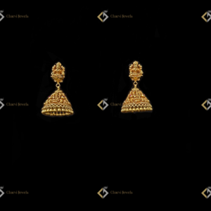 Divine Deity Jhumka Earring - Lightweight modern bridal jewellery options near me