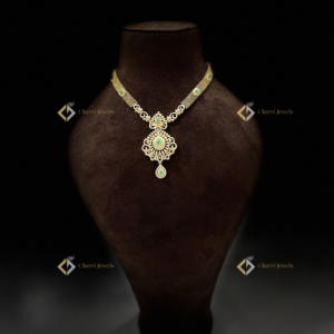 emerald cascade gold necklace