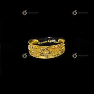 Floral Gemstone Gold Ring - Personalized wedding jewellery design services in RS Puram