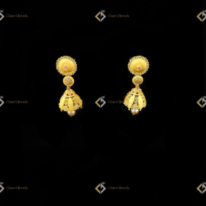 Floral Jhumka Pearl Earring - Best wedding jewellery in Coimbatore for modern designs