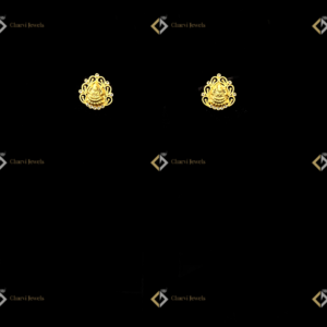 Lakshmi Deity Gold Earring - Award-winning unique wedding jewellery designers near me