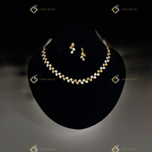 Leaf Bud Diamond Necklace with Earrings - Where to buy unique diamond wedding sets near me