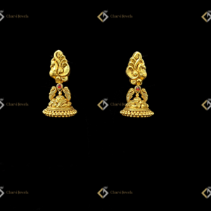 Peacock Heritage Jhumka Earring - Modern temple jewellery designs for millennial brides in Coimbatore
