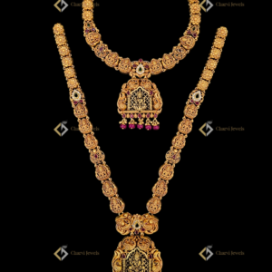 Temple Lakshmi Heritage Gold Haram - Best wedding jewellery shop near me in RS Puram Coimbatore