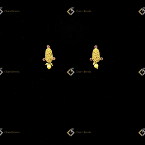 Antique Filigree Ruby Pearl earrings - Exclusive bridal lounge near me in RS Puram Coimbatore