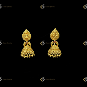 Divine Deity Gold Jhumka earrings - Where to buy unique diamond wedding sets near me