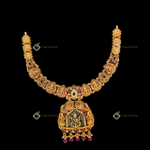 Heritage Lakshmi Ruby Gold Necklace - Premium diamond bridal boutique in Coimbatore