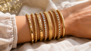 Elegant gold bangle designs from Charvi Jewels for every 2026 outfit